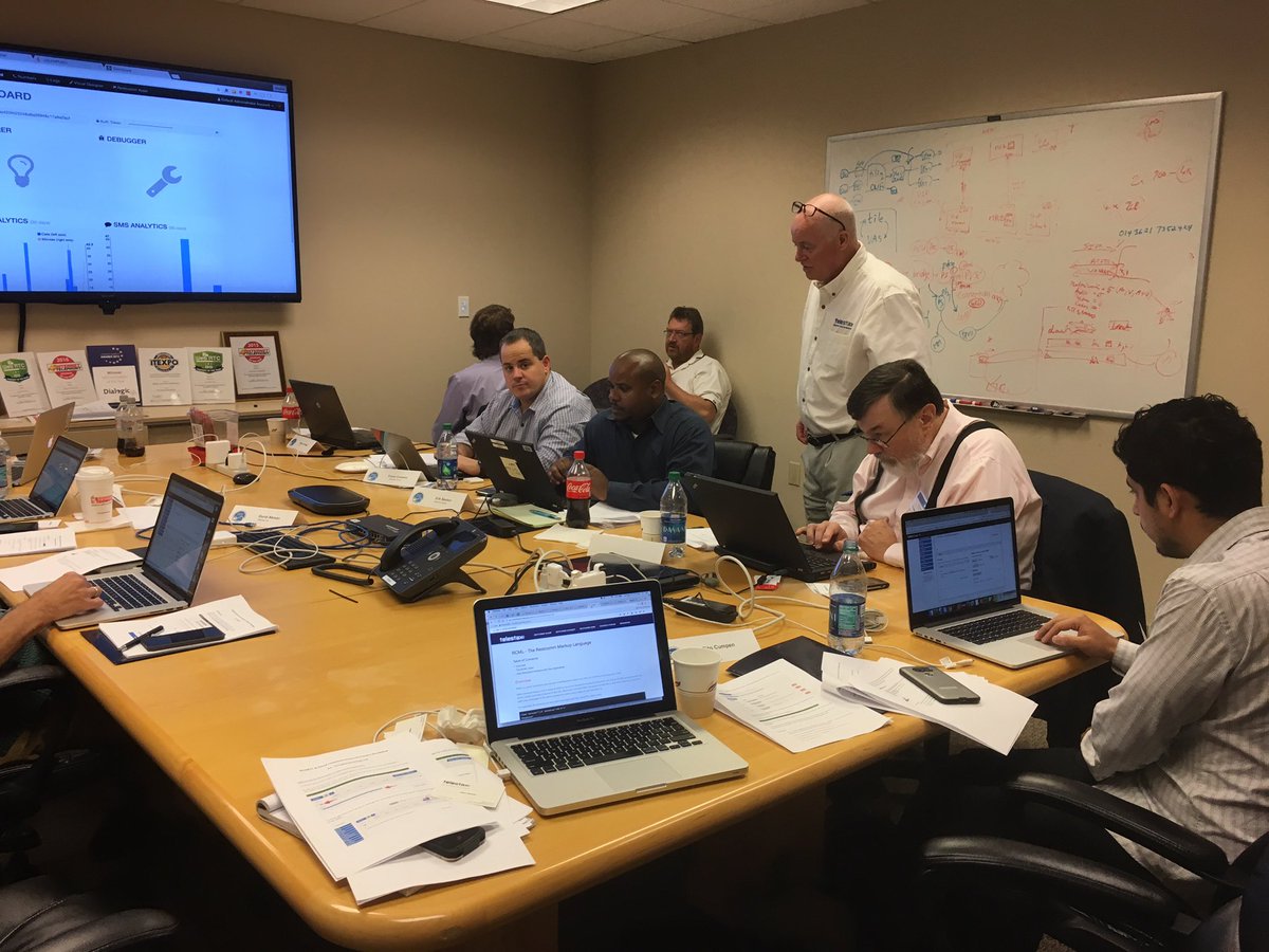 Dialogic's tweet photo. #developers plugging away at the #webrtc and #cloud communications workshop https://t.co/cdhgWCImnJ