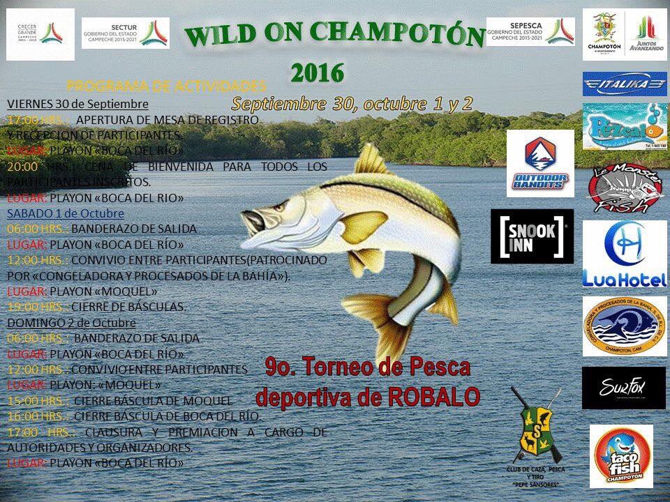 Pesca_Campeche's tweet image. Este fin de semana se llevará a cabo el 9o. Torneo de pesca de Robalo #WildOnChampoton2016 no te lo puedes perder!!