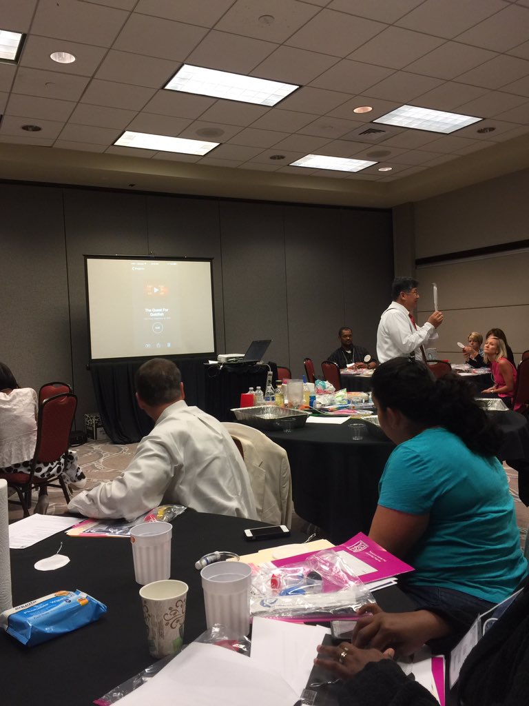 TheDrShaver's tweet photo. Even away from @STEMFCS I cannot get enough #pbl #goldfishproject @AllenUniv #STEM #NSI2016 #japaneseculture goldfish scooping game https://t.co/FsZEywNoBX