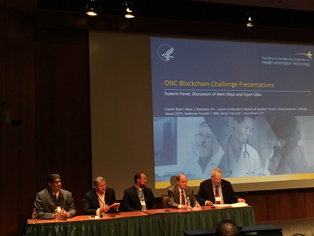 Steve_Lockstep's tweet image. The experts panel to close out #ONCBlockchainChallenge #BlockchainWorkshop.