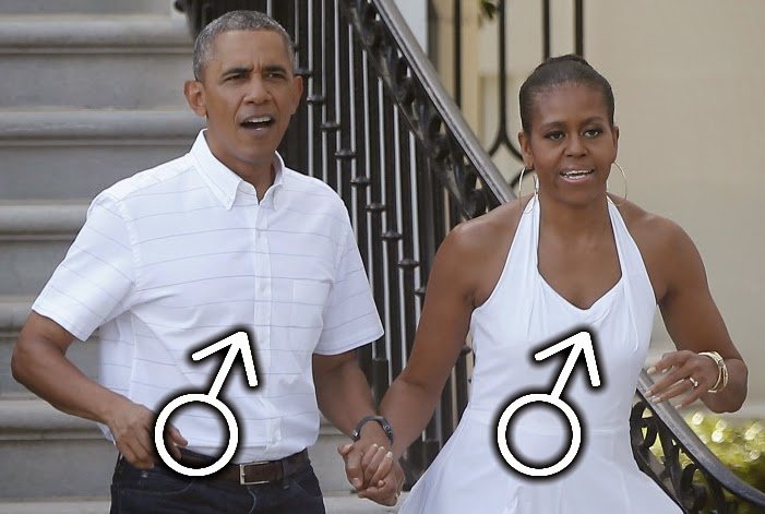 Michelle Obama Shemale
