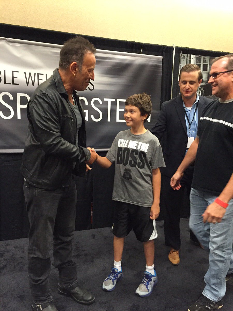 turningitto11's tweet photo. Big thank you to @springsteen, @BNBuzz, and the whole team at @BNFreehold (especially Drew) for an amazing day! #BornToRun #CallMetheBoss https://t.co/mvq3fFkNxr