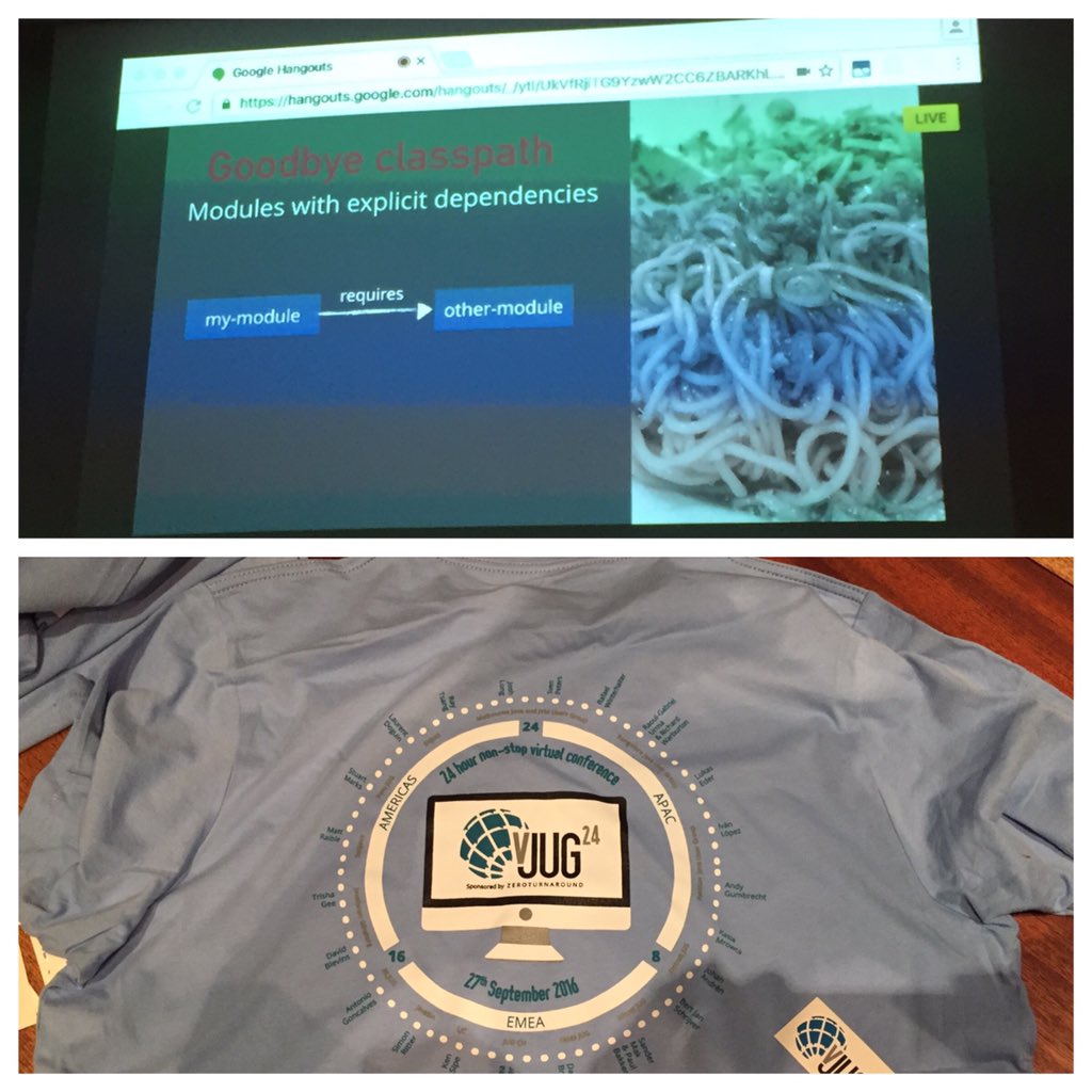 vidarmoe's tweet photo. At #vjug24 with javaBin tonight. Worked flawlessly, and nice talk on java 9 modularity. https://t.co/21qdEDZSsO