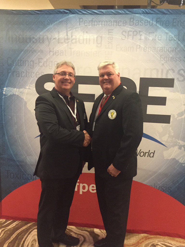 michaelaitken64's tweet photo. #sfpe2016 @NSPE Congratulations Jack Poole SFPE Award winner and NSPE member https://t.co/Vnv0RqyRSM