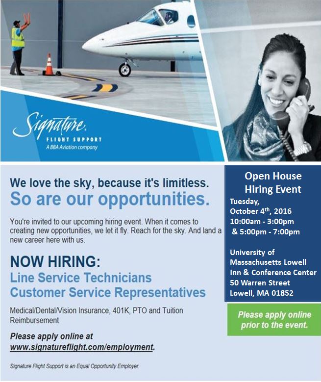 SFSCareers's tweet photo. #HiringEvent #BED October 4, 2016 #Tuesday from 10:00AM - 3:00PM &amp; 5:00PM - 7:00PM #OpenHouse #UniverityOf Massachusetts #JobFair https://t.co/CxtBOcVOix