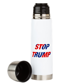 StopTrumpStore's tweet image. The clown @realDonaldTrump isnt the only one who is thirsty! Hydrate in style with this #StopTrump water bottle. goo.gl/djLqzc