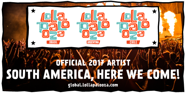 Yo South America..I'll be at @LollapaloozaBR @LollapaloozaAR & @LollapaloozaCL Mar 2017 🙌🏼 global.lollapalooza.com https://t.co/CUkGXyrMU5