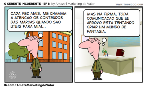 mktdevalor's tweet photo. A comunicação da sua marca ainda vive de fantasia? Não seja o #GerenteIncoerente. Conheça a Amaze (@mktdevalor). https://t.co/ASHgv3tHrU