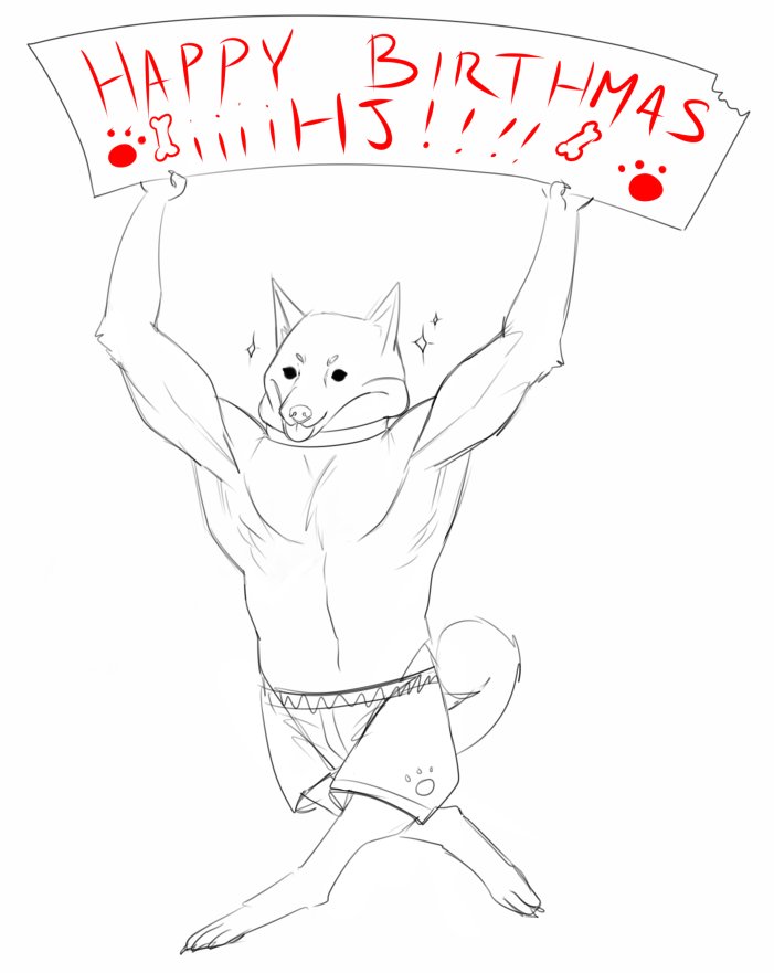 HAPPY BIRTHMAS @HJeojeo BUFF DOGE LUH U 