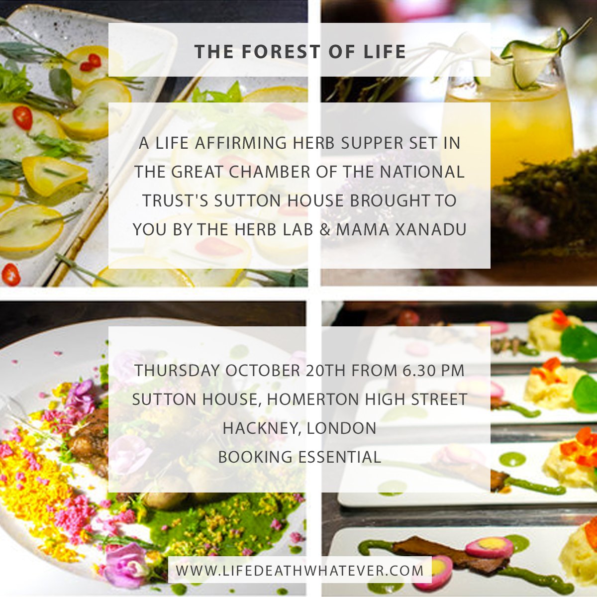 Anna Lyons & Louise Winter (@lifedeathwhat) on Twitter photo .<a href="/herb_lab/">The Herb Lab</a> and Mama Xanadu present THE FOREST OF LIFE - a foraged herb supper in the Great Chamber <a href="/SuttonHouseNT/">Sutton House NT</a> ow.ly/sIAu30466Hv .<a href="/herb_lab/">The Herb Lab</a> and Mama Xanadu present THE FOREST OF LIFE - a foraged herb supper in the Great Chamber <a href="/SuttonHouseNT/">Sutton House NT</a> ow.ly/sIAu30466Hv