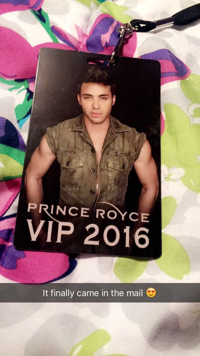 langonelady's tweet photo. This finally came in the mail even though my show was in August 😍 @PrinceRoyce @VIPNation #PrinceRoyceVIP ✨ https://t.co/Ko6Yrfqvpc