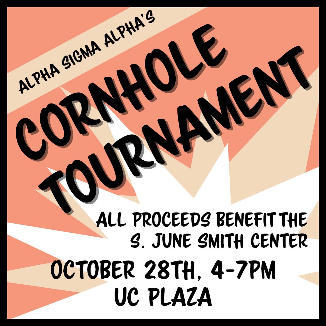 ASAApsu's tweet photo. Our cornhole tournament is in just one month! It's just $20 for a 2-person team! Email asazophilanthropy@gmail.com to register your team! https://t.co/6WC0SqPLoj