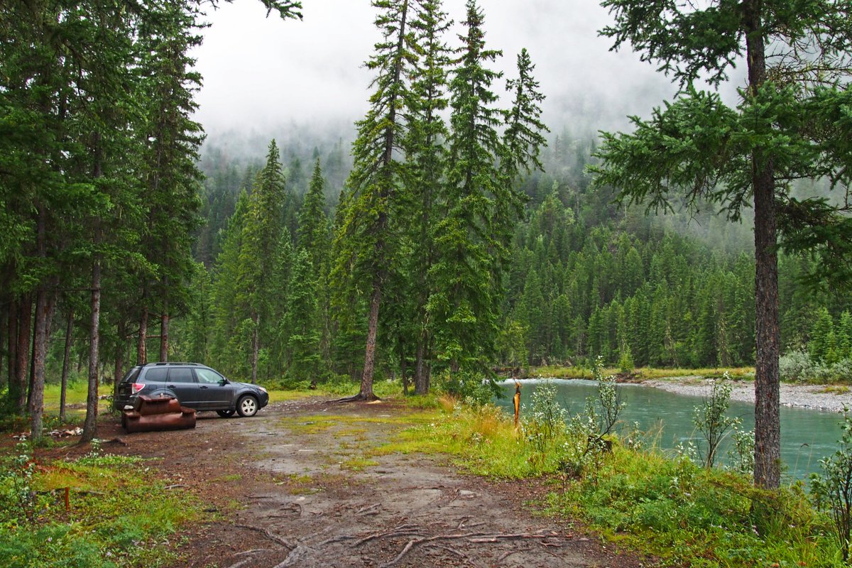 Beaver_Socks's tweet photo. Home is wherever the bed is parked - East Kootenays, BC #beautifulbc #campingwithaview #hotelsubaru #river #trees #backroads https://t.co/12ULpcLHYb