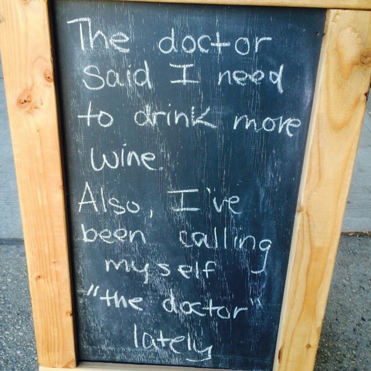 winewankers's tweet photo. You should listen to The Doctor's advice! #wine https://t.co/silcsxsBMT
