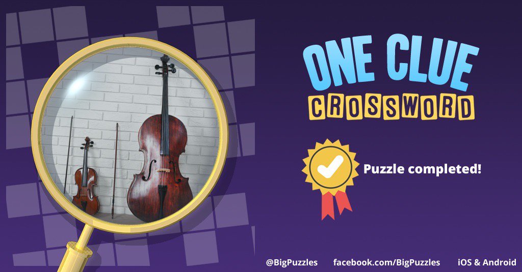 rosneath's tweet image. I completed a puzzle in One Clue Crossword. Play now for free!
onecluecrossword.com #OneClueCrossword