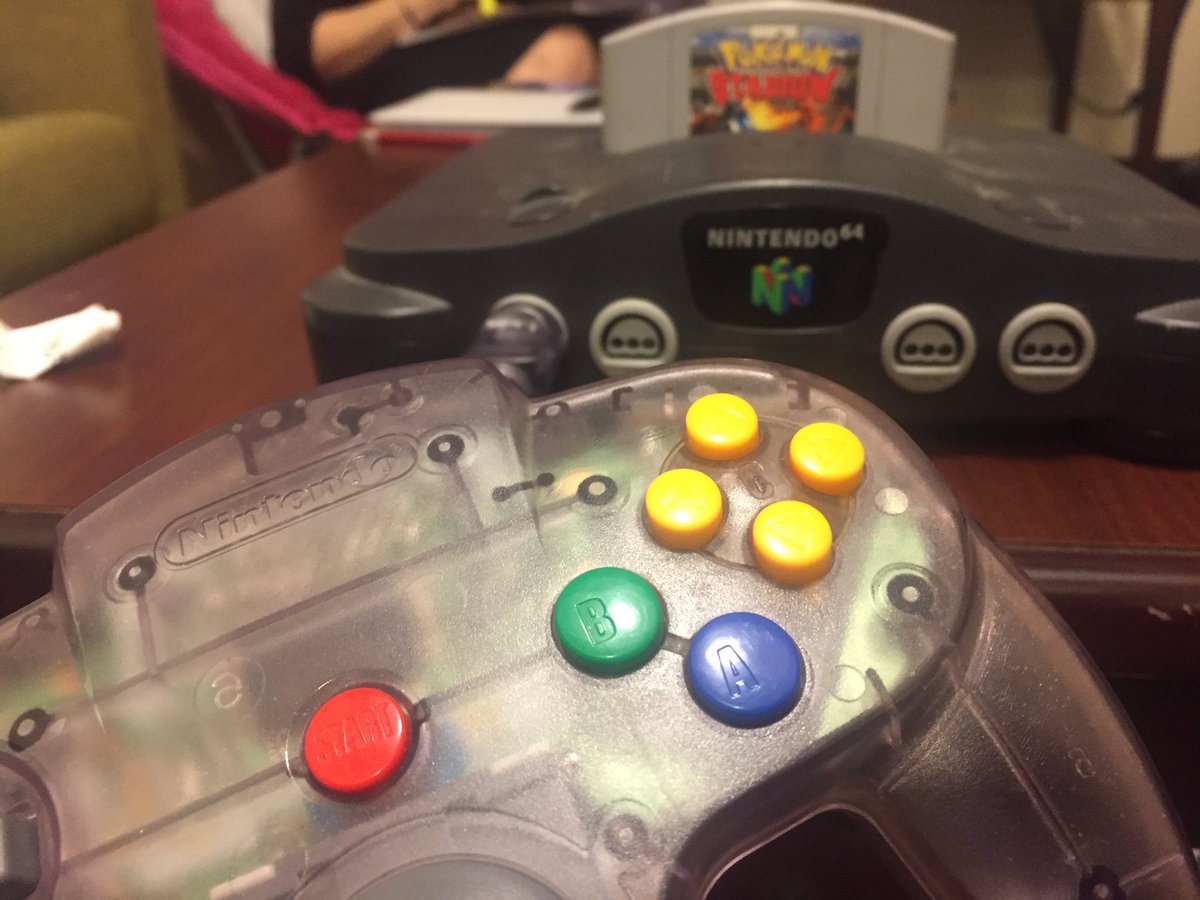 GameGush's tweet photo. Throwing it back with Pokemon Stadium on N64 while everyone else plays GO #pokemon #n64 #jour280 https://t.co/hiAuxKfclM