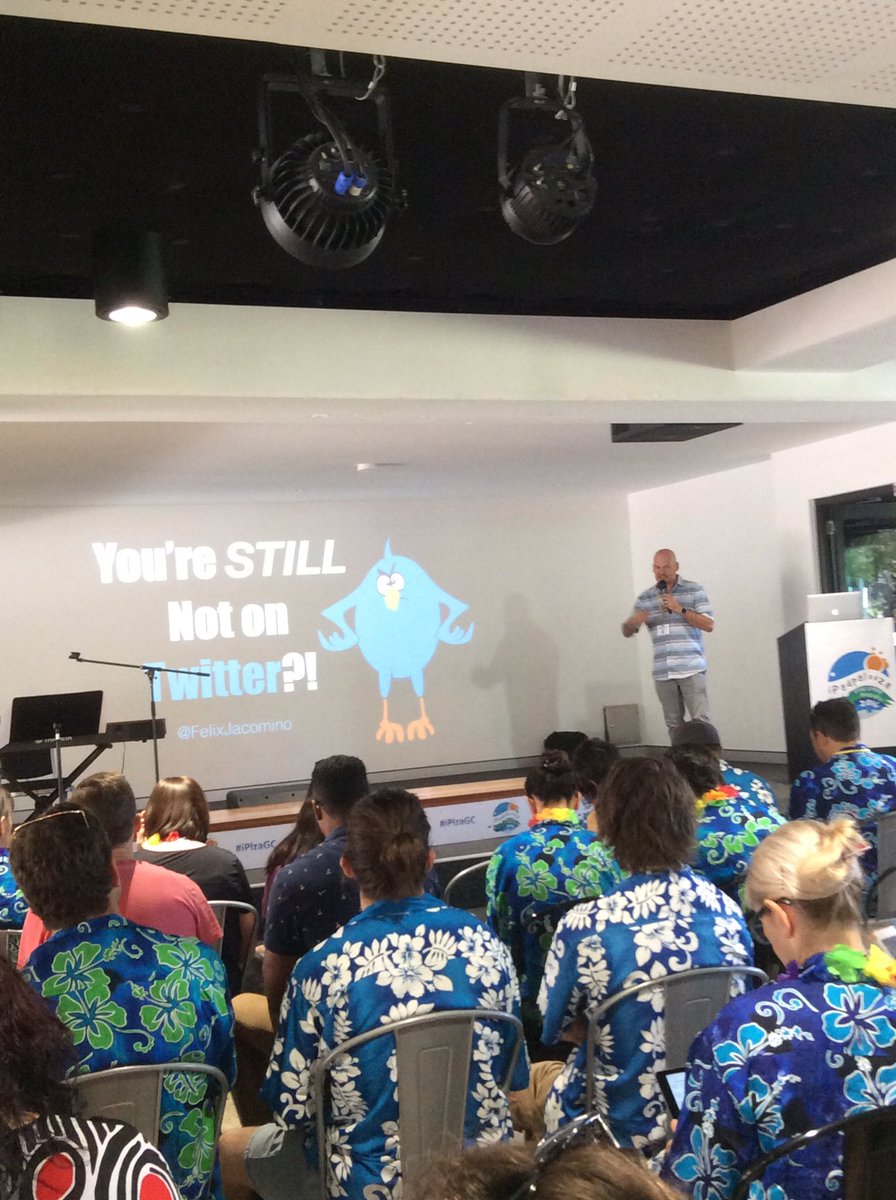 stringer_andrea's tweet photo. #iplzaGC  @FelixJacomino speaking my language. Why aren't you on Twitter? Educators there are many benefits! Pls RT if you 💜 being connected https://t.co/Bi3DJZ51Ch