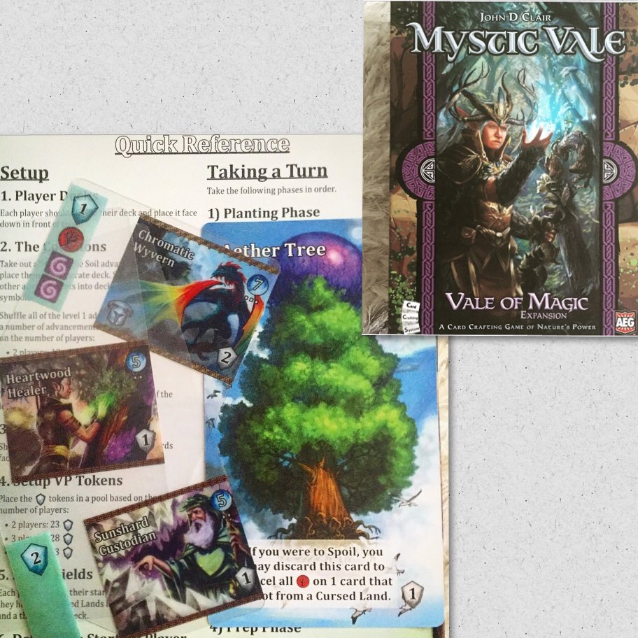 boardchitless's tweet image. RT @dasd52000: First expansion to mystic vale by @alderac @VanguardProgram ! Out in October. @RuelGaviola