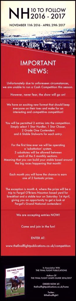 NH10toFollow's tweet photo. WE ARE OPEN FOR BUSINESS!
Enter your teams for free (2 per person) on https://t.co/MczAZW5Yom
RTs appreciated! #10TF https://t.co/gOFfsTv83F