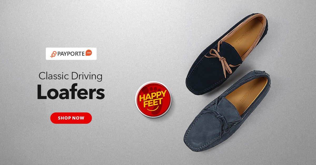 PayPorte's tweet photo. The Laccetto Slip-on loafers is back to the #HappyFeetWednesday store. Get them at amazing discounts Only today https://t.co/qv6bBgLQzq https://t.co/8ebrcpzkGV