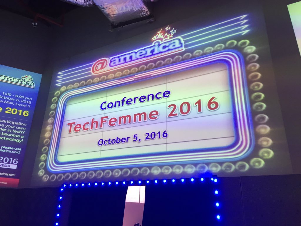 atamerica's tweet photo. Jangan lupa merapat masuk #atamerica untuk #TechFemme siang hari ini! https://t.co/Ezwhie2gtM