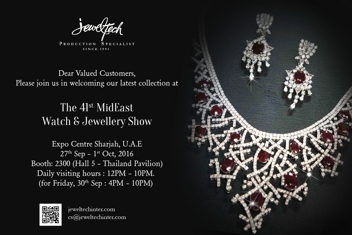 jeweltechinter's tweet photo. Throwback to our good memories at @expocentreshj for the 41st #MidEast #Watch &amp; #Jewelry show ✨ See you again soon next year 🙏🏻✨ #JewelTech https://t.co/uwHN0SA60d