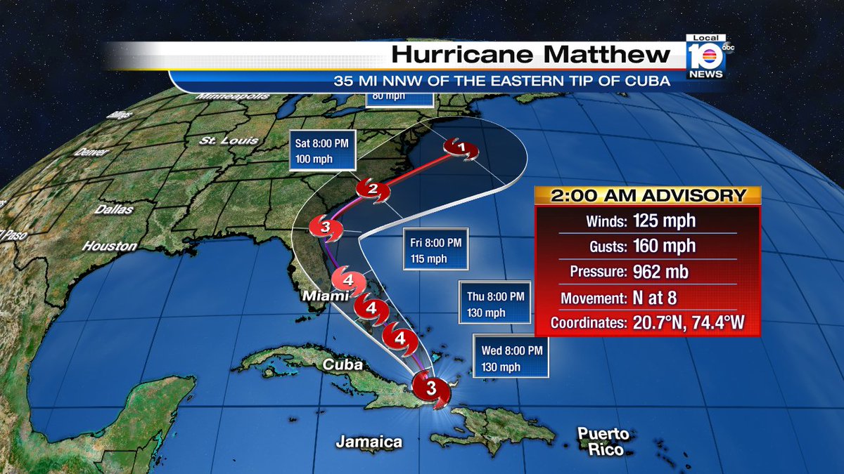 Here is the latest on Hurricane Matthew https://t.co/CeQu6cXRqR