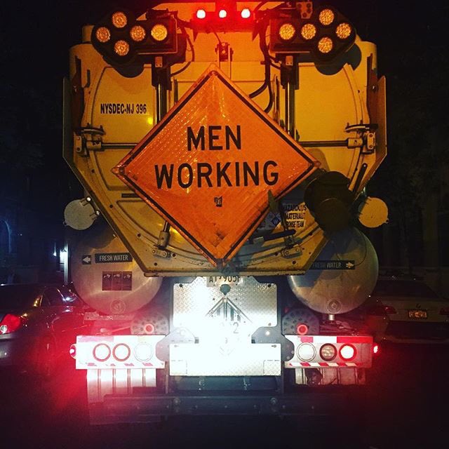 Madonna's tweet photo. Did you ever see a sign like this on any city street that said: "Women Working" ..............? 🚫❌🚯Wait..........🤔...........didn't think so https://t.co/uXACezIFVV