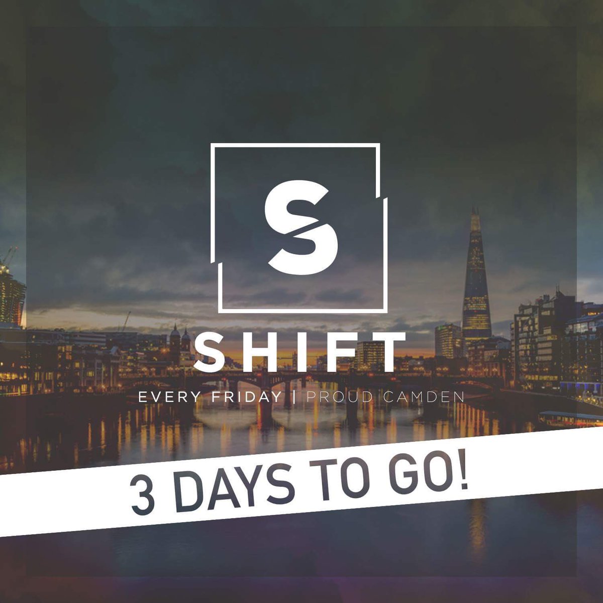 3 days till 🚀 listen out for adverts on @kissfmuk all week! #kissfm #shiftldn #proudcamden #camdenmarket #everyfriday #rinsefm #partytime