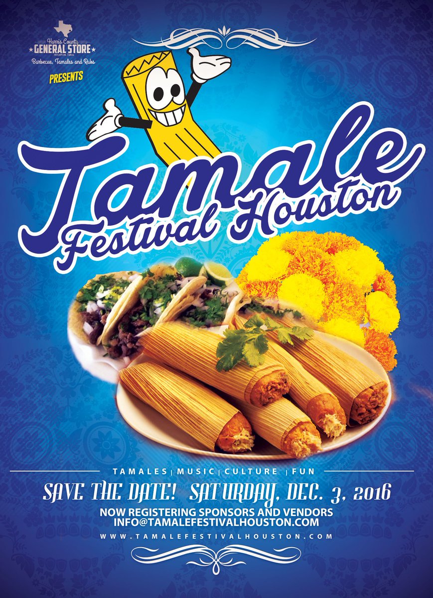 Saturday, December 3, 2016  Get ready to get for mucho TAMALES!   tamalefestivalhouston.com ! #eastendhou #tamales