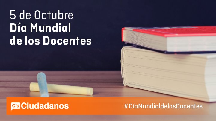 Albert_Rivera's tweet photo. Si no invertimos en el futuro no tendremos futuro. Gracias a todos los docentes por vuestro trabajo #DiaMundialdelosDocentes https://t.co/5JLEbtdNi3