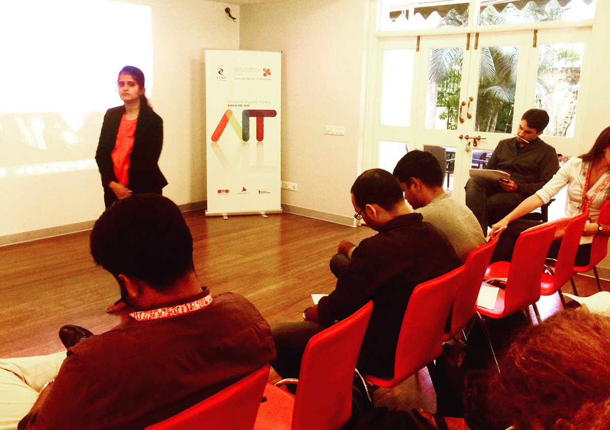 swissnexindia's tweet photo. #designthinking workshop for #AITIndia participants @SINE_IITB @venturelab_ch @codevEPFL @IndiaDST https://t.co/kDudMb2r7L