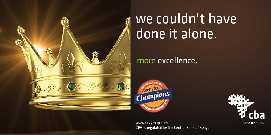 ncbacare's tweet image. We are thrilled to be extending our appreciation to you and your loyalty as a CBA customer #CBAServiceChampions #CSWeek2016 @ICSKenya