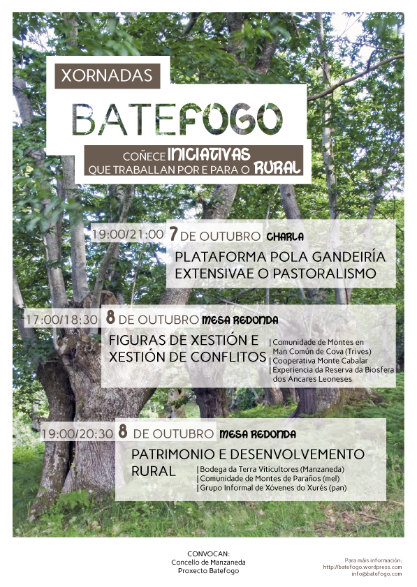 Finalmente o sábado día 8 na mesa sobre patrimonio contaremos tamén coa presenza de <a href="/AmarelanteSCG/">AmarelanteS.Coop.Gal</a> . Anímaste?