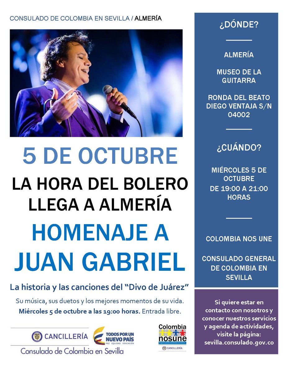 MuseosdeAlmeria's tweet photo. El Museo de la Guitarra recibe esta tarde un concierto de boleros 'homenaje a Juan Gabriel'. 19 horas. Entrada gratuita. https://t.co/vtFqnyLXtn