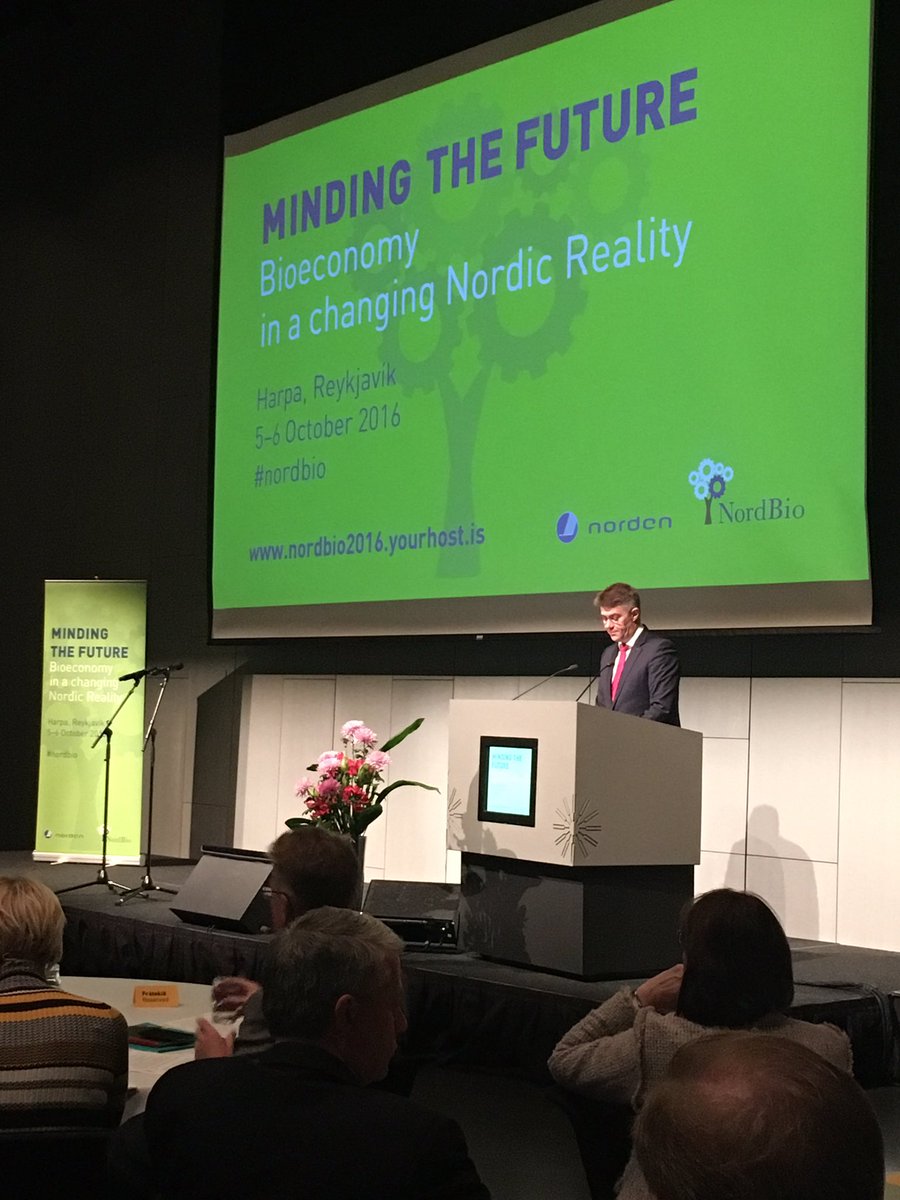 Just opened #nordbio conference on bioeconomy "Minding The Future" in Harpa