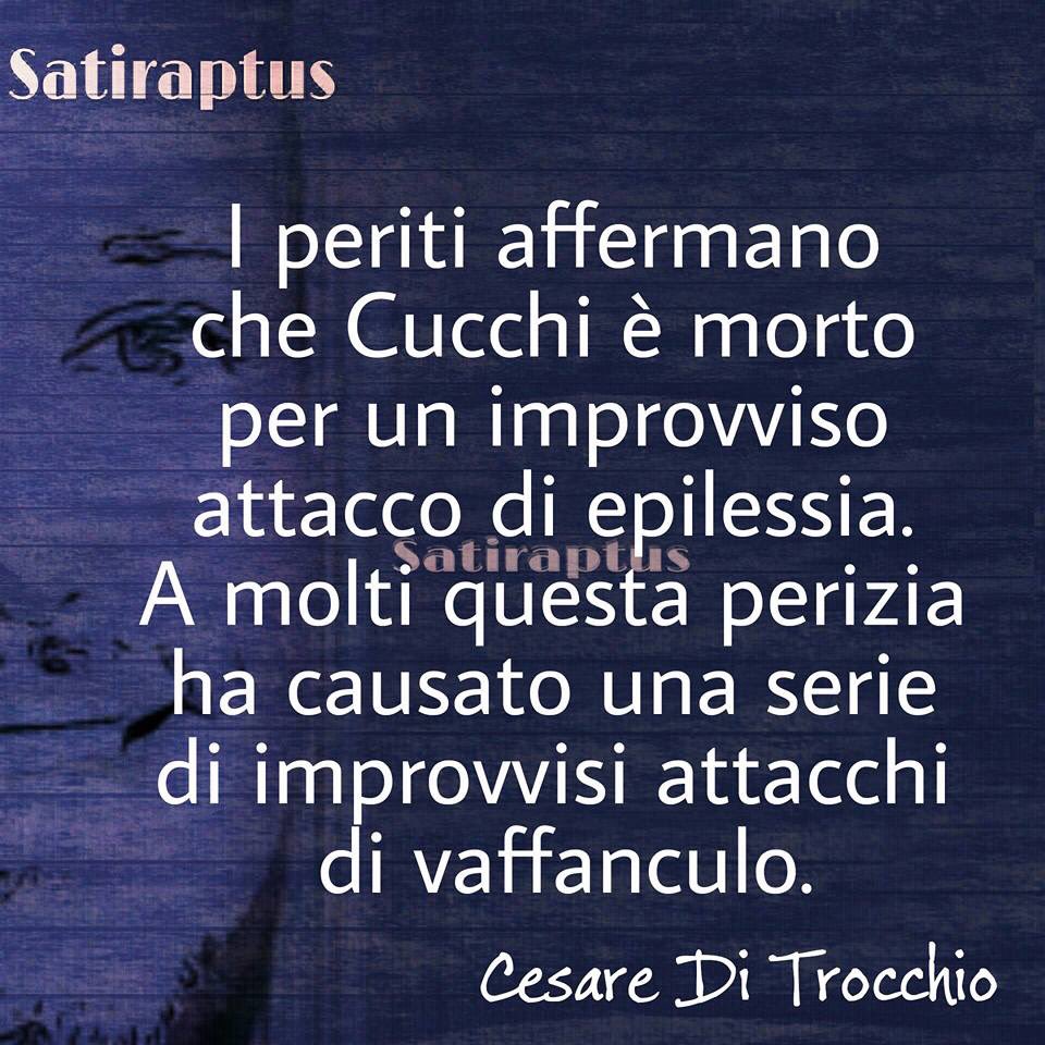 Satiraptus's tweet photo. #satiraptus #ditrocchio #stefanocucchi #epilessia https://t.co/iOIDhXGtYr