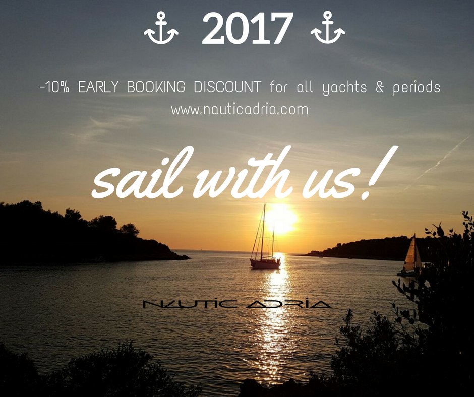 NauticAdria's tweet photo. Ready for 2017 ⛵  SAIL WITH US :)  https://t.co/f53Ibt4miS -10% early booking discount for all #yachts! Book now &amp; get special discounts!  ⚓ https://t.co/R9bmrQuvCK