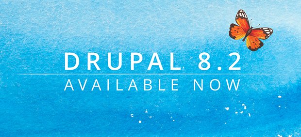 drupal's tweet image. Introducing better content moderation &amp;amp; all new block configuration - try Drupal 8.2 now drupal.org/blog/drupal-8-…