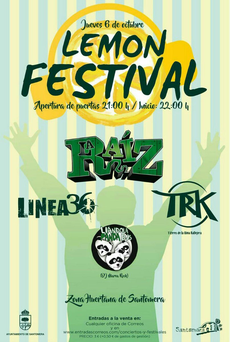 SantomeraNews's tweet photo. Solo falta un día para disfrutar de @Linea36Oficial @Titeresdelarima y @laraizband en Santomera... ¿Te lo vas a perder? https://t.co/i92wm1nsFZ