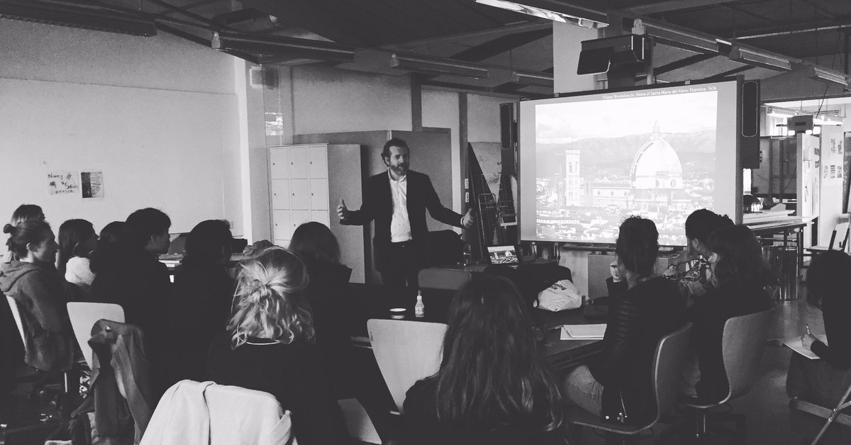 kartonkraft's tweet photo. Today @mauroparrav1 sharing his philosophy on "permanence, impermanence &amp; adaptability" with #MIARD T4 students. Great inspiration! https://t.co/Erjn7brIl1