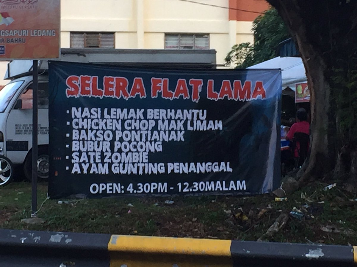 AreyvNau's tweet photo. One of the most scariest menu in Malaysia. #onlyinjb #Foodgasm #foodporn #jomtry #akut https://t.co/tibNUGg4TY