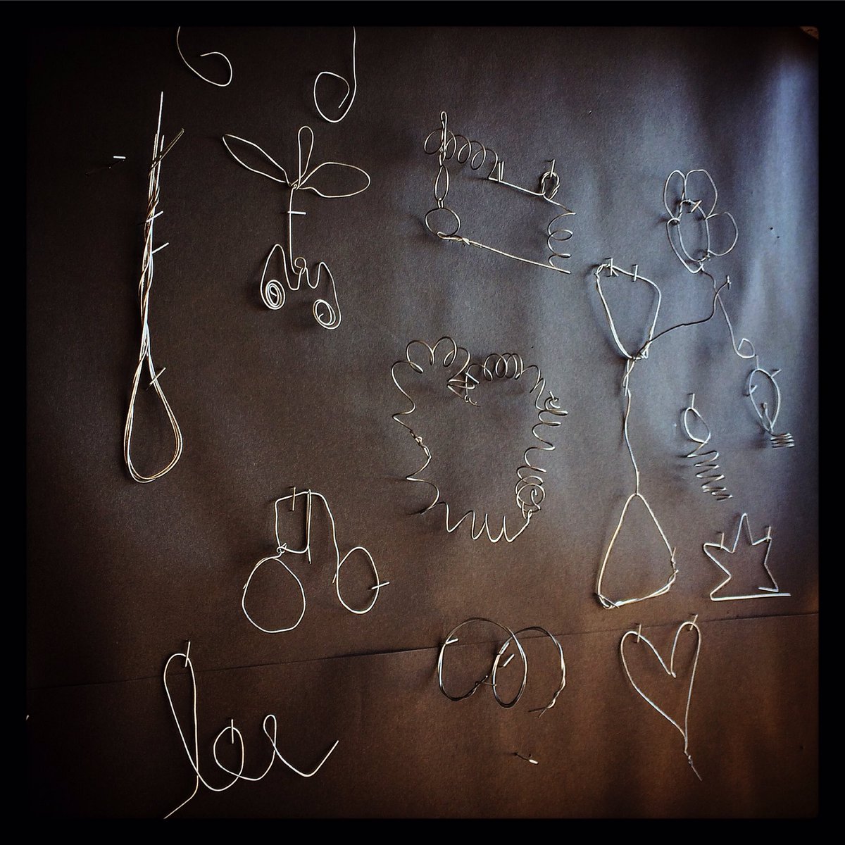 Wire mini challenge with S3. Great ideas in all forms and shapes. #art #thevisualelements #form #scotland