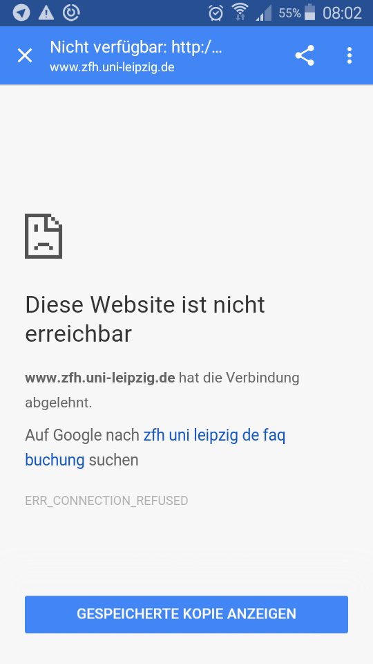 cla_ha's tweet photo. @UniLeipzig Was ist da los? Keine Uni-Seite aufrufbar. #einschreibwahnsinn #serverüberlastung #totalcrash ? https://t.co/IlqteD2JfP