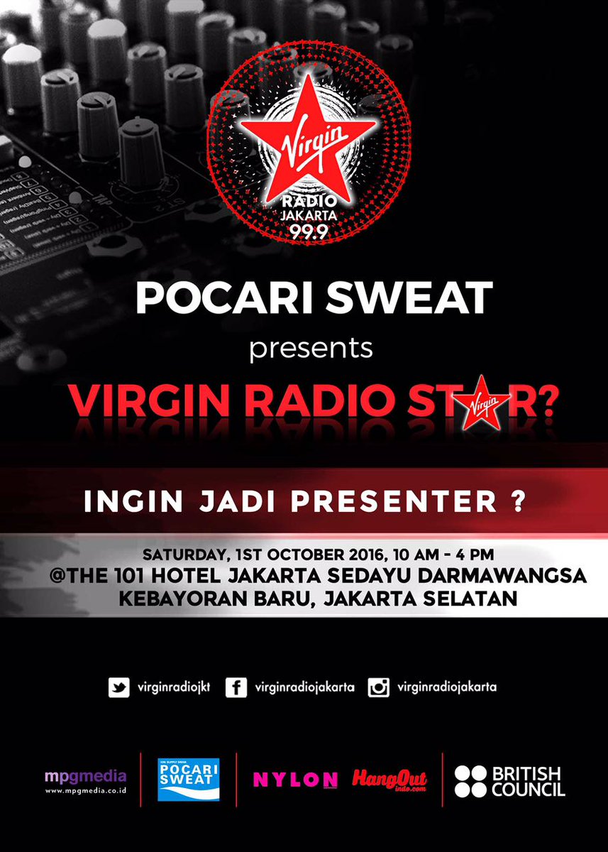 Dare to be @virginradiojkt new star? Join the audition this Saturday!