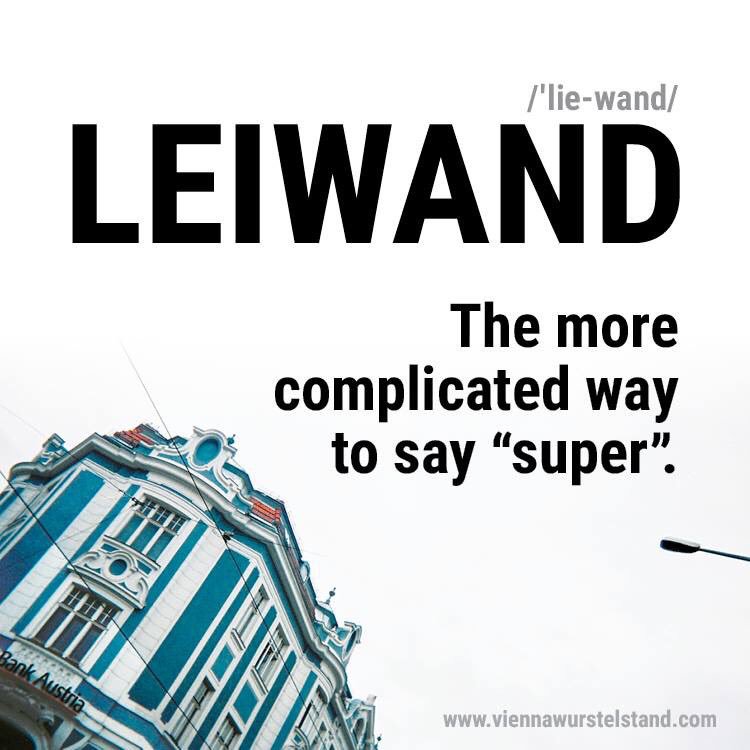 good morning #vienna 
an essential viennese word to add to your day and make it more awesome #leiwand
