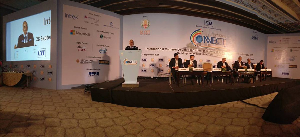 CIICONNECTIN's tweet photo. Panaromic view of the stage at #ciiconnect2016 . https://t.co/507i1X3hue