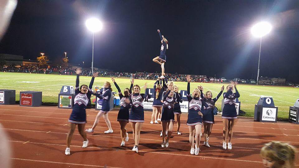EburgCheer's tweet photo. Performance from last Friday! #WeAreEHS https://t.co/UKk9cRkYpJ