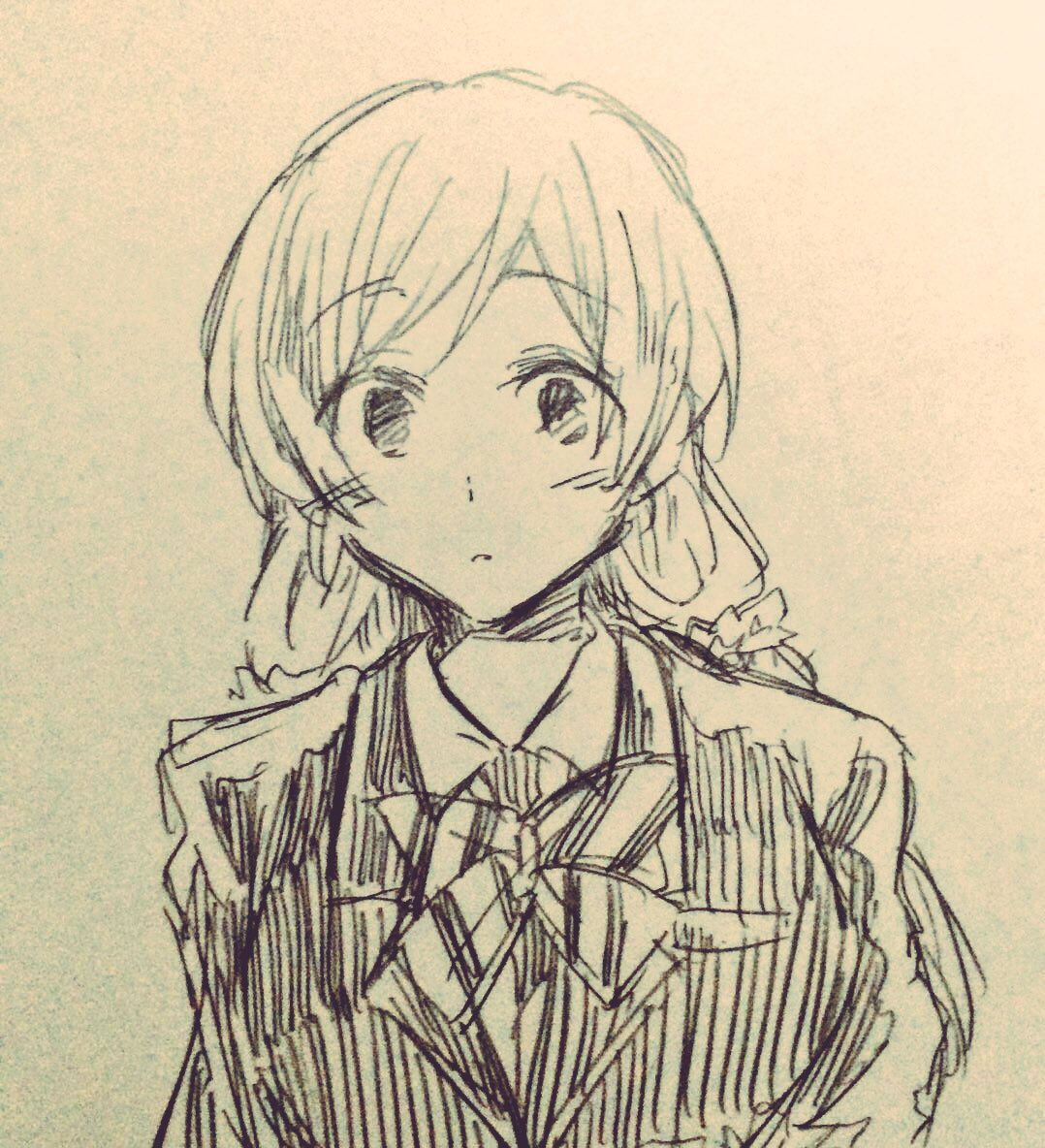 昨日モチベーション上げるために描いた絵です 