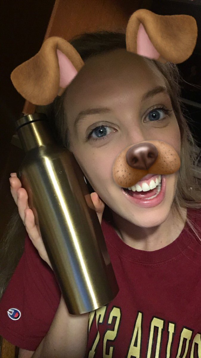 cassidycamden's tweet photo. This puppy is so happy about her new water bottle! Thank you @AmeenTheMachine! I already love it @Corkcicle 💕 #corkcircle https://t.co/P4fEbEmddt